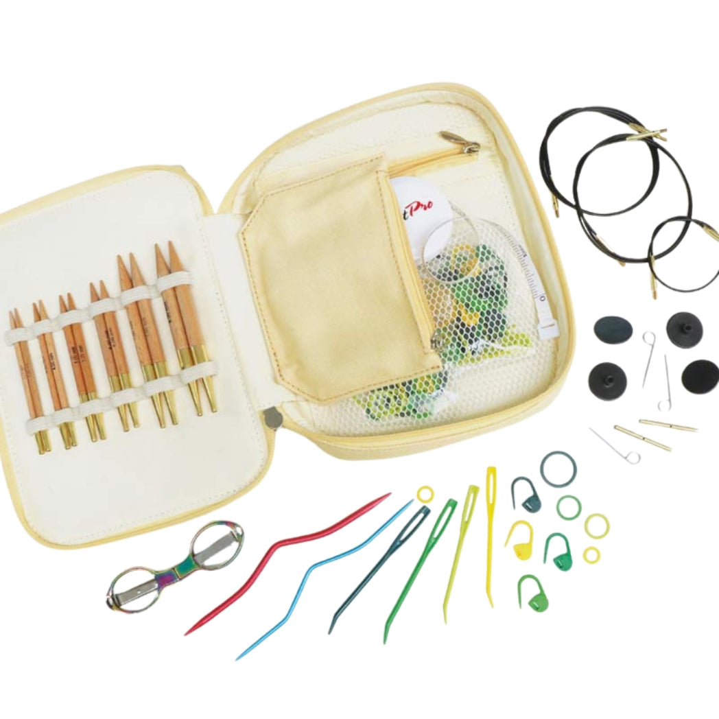 KnitPro Basix Beech Interchangeable Needle Set