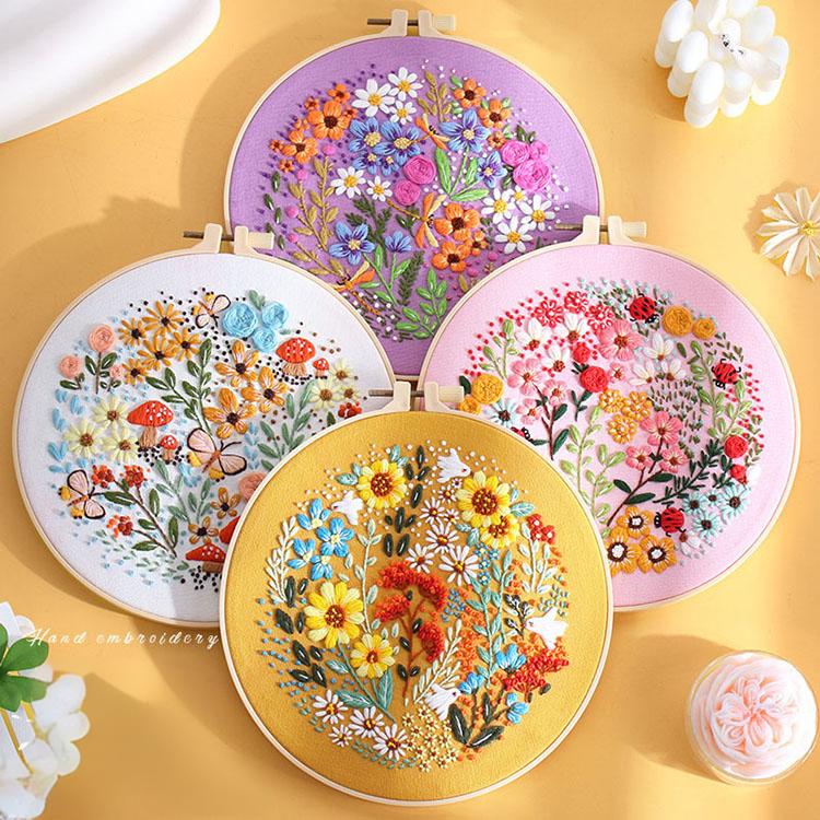 Beginner Embroidery DIY Kit - Florals