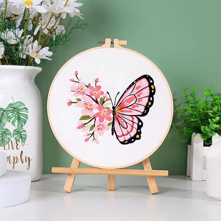 Beginner Embroidery DIY Kit - Butterflies