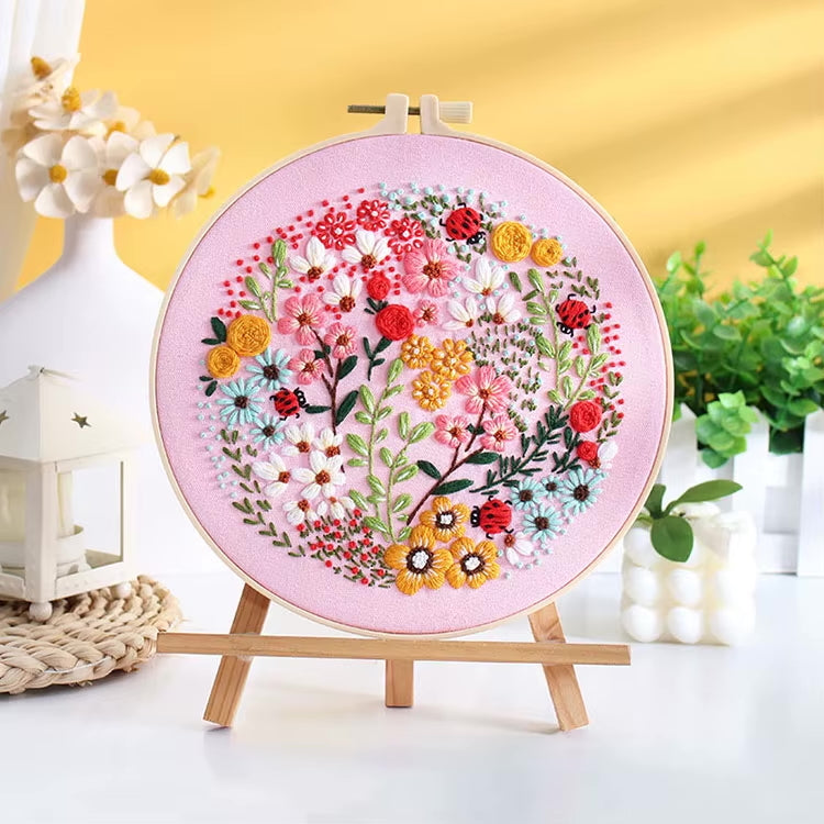 Beginner Embroidery DIY Kit - Florals