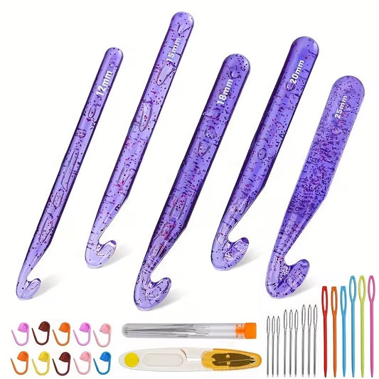 Crochet Hooks & Accessories Set