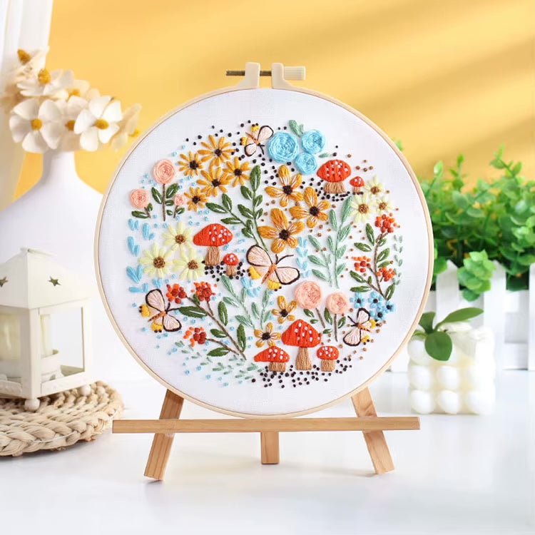 Beginner Embroidery DIY Kit - Florals